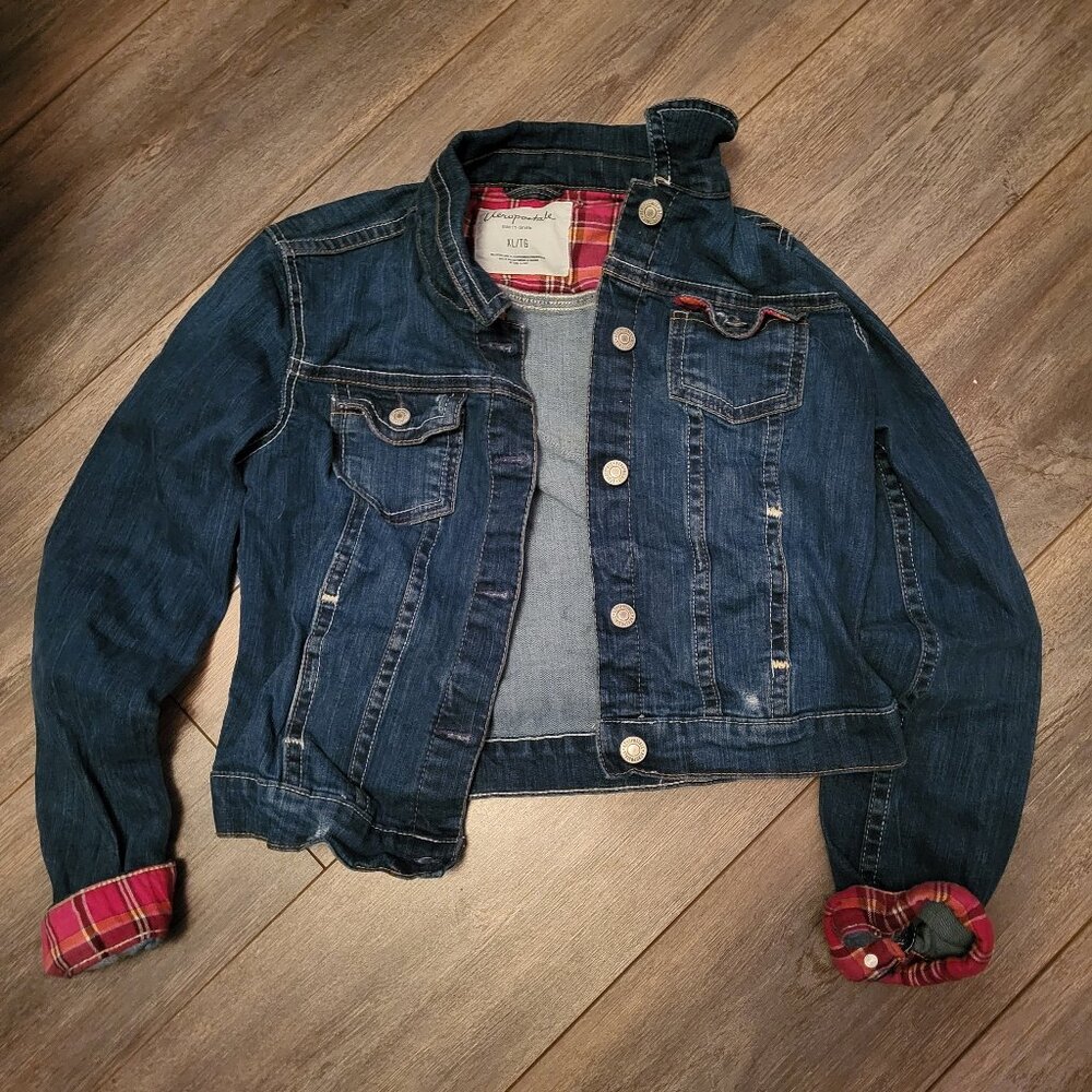 Old Aéropostale Jean Jacket in kids XL